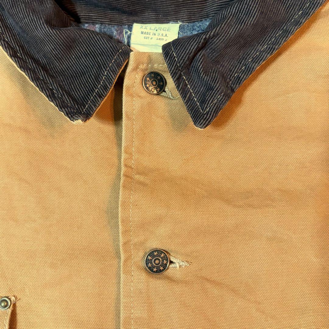 【US古着】アメリカ製 ダックジャケット カバーオール ブラウン オーバーサイズ 【US古着】アメリカ製 ダックジャケット カバーオール ブラウン オーバーサイズ