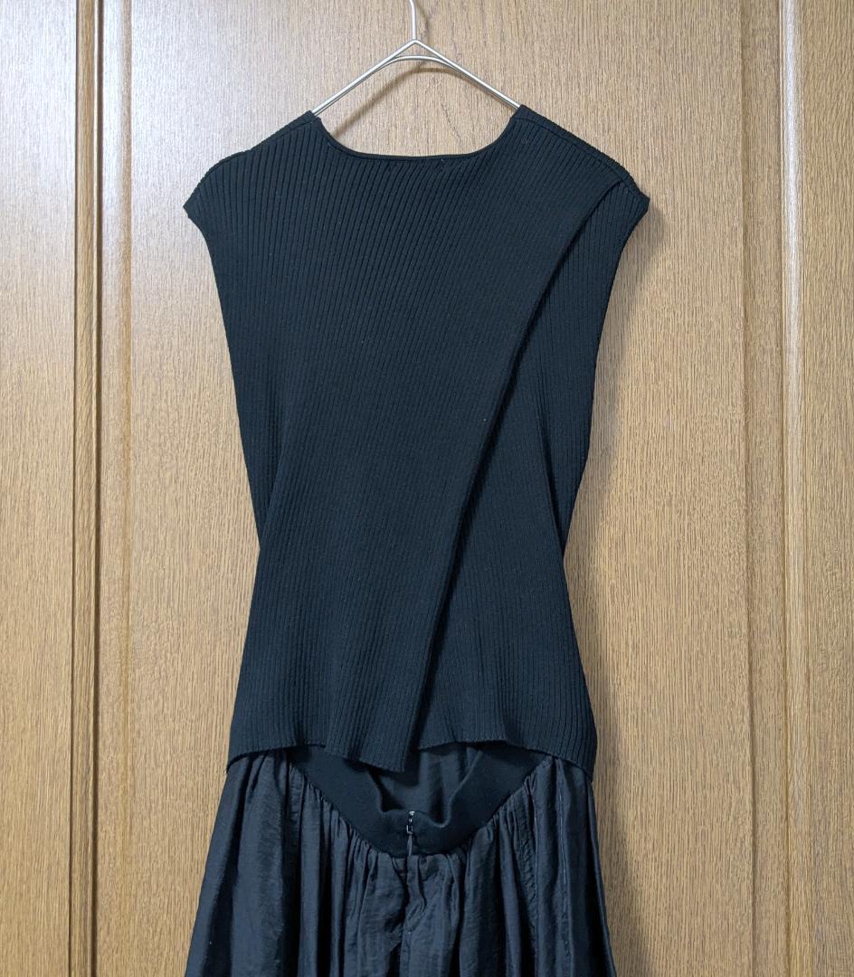 FRAY I.D カシュクールリブニットコンビワンピース FRAY I.D カシュクールリブニットコンビワンピース