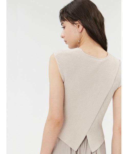 FRAY I.D カシュクールリブニットコンビワンピース FRAY I.D カシュクールリブニットコンビワンピース