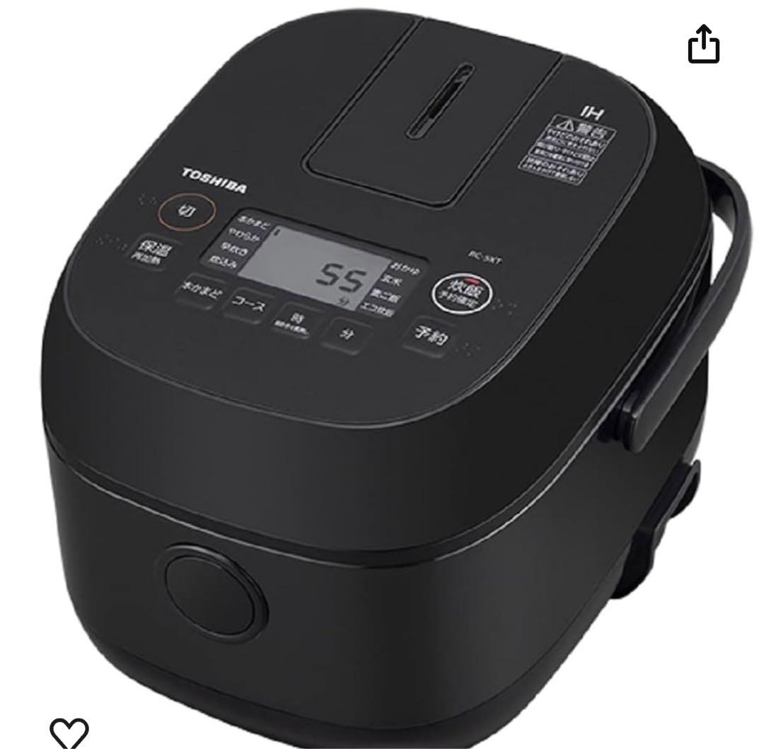 TOSHIBA 東芝IHジャー炊飯器 RC-5XT ブラック
