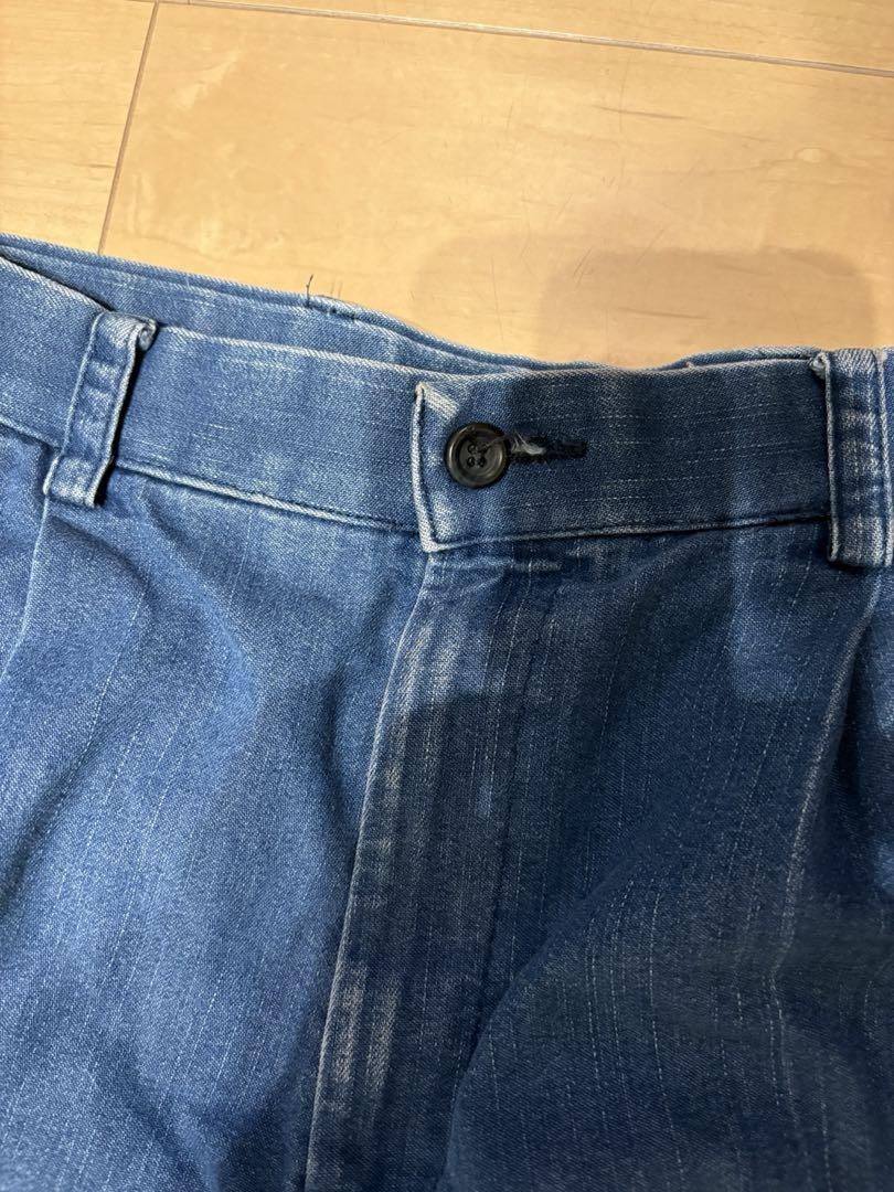 DOCKERS 2タック　デニムスラックス　W32L30相当