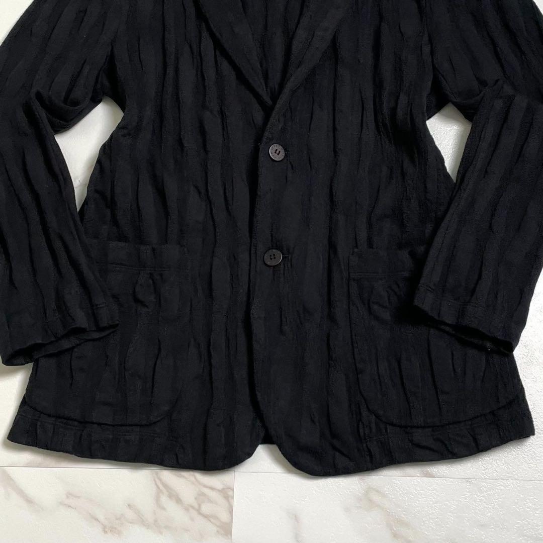 美品 ISSEY MIYAKE イッセイミヤケ テーラードジャケット 黒 M