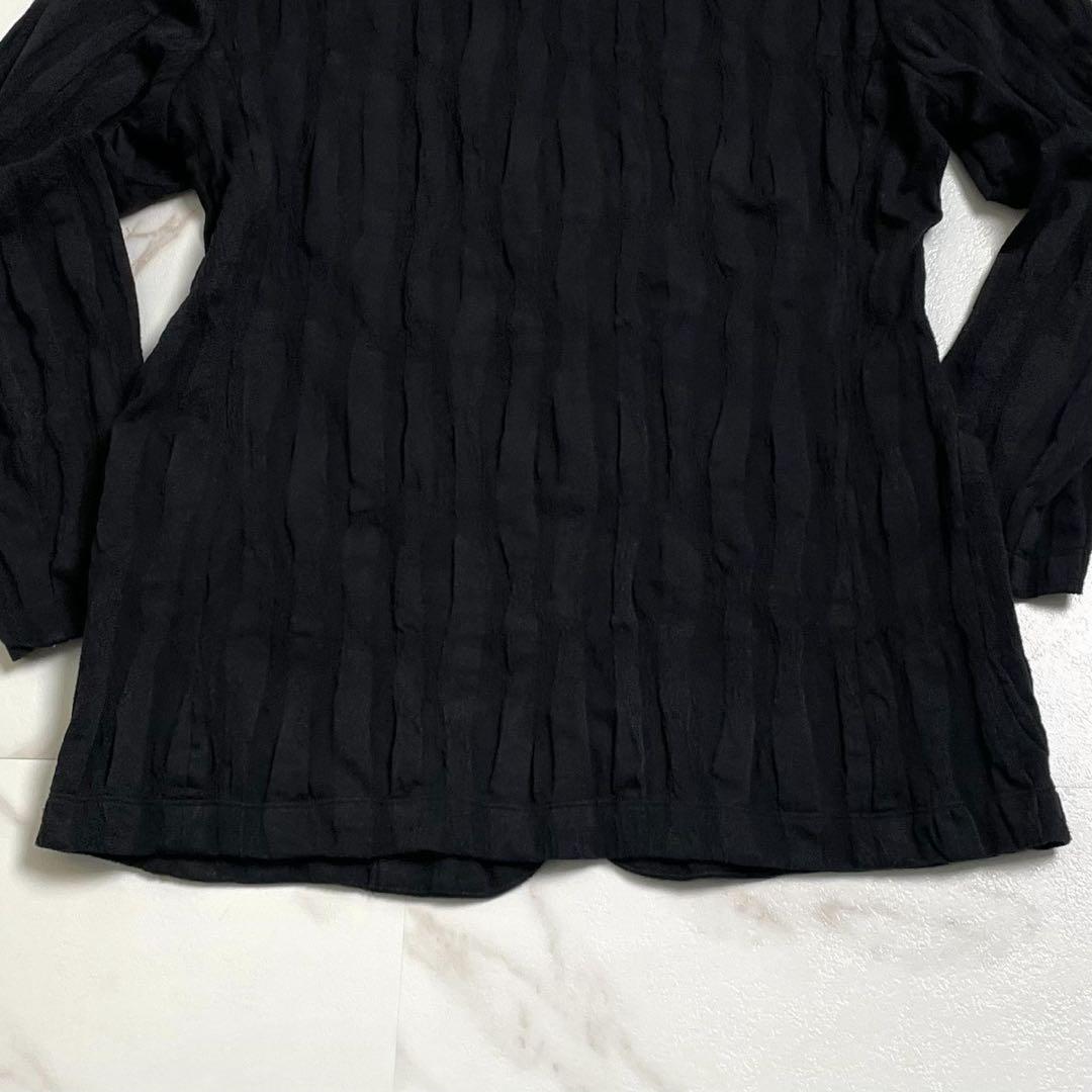 美品 ISSEY MIYAKE イッセイミヤケ テーラードジャケット 黒 M