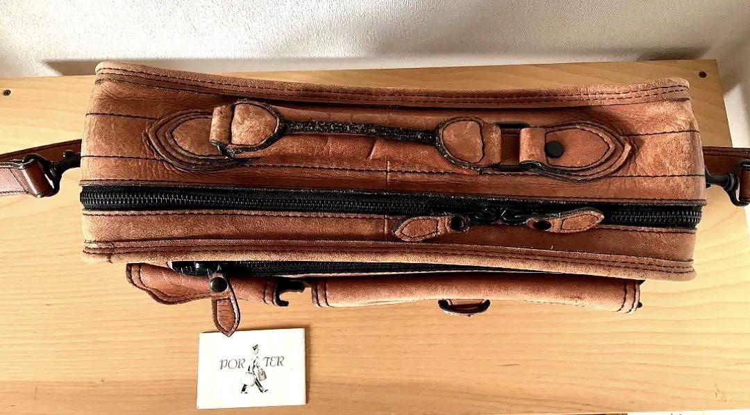 【こうた】PORTER BARON 2WAY BRIEFCASE キャメル