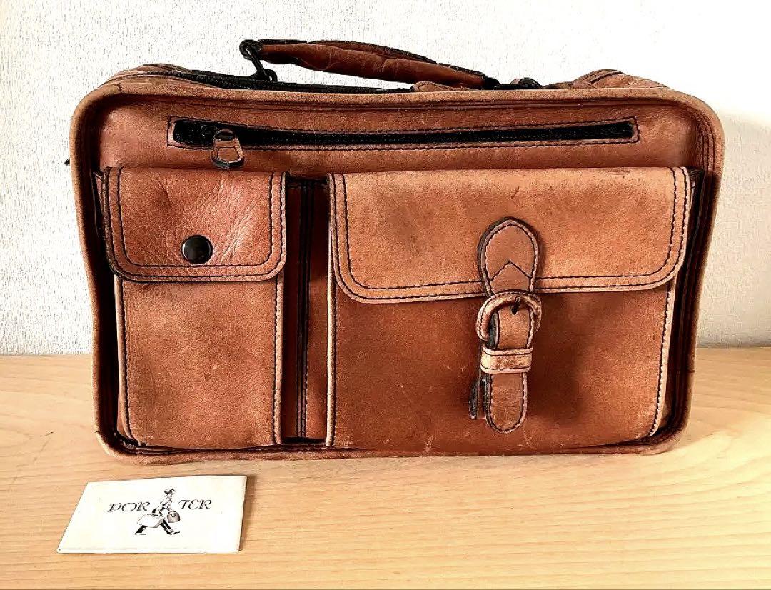 【こうた】PORTER BARON 2WAY BRIEFCASE キャメル