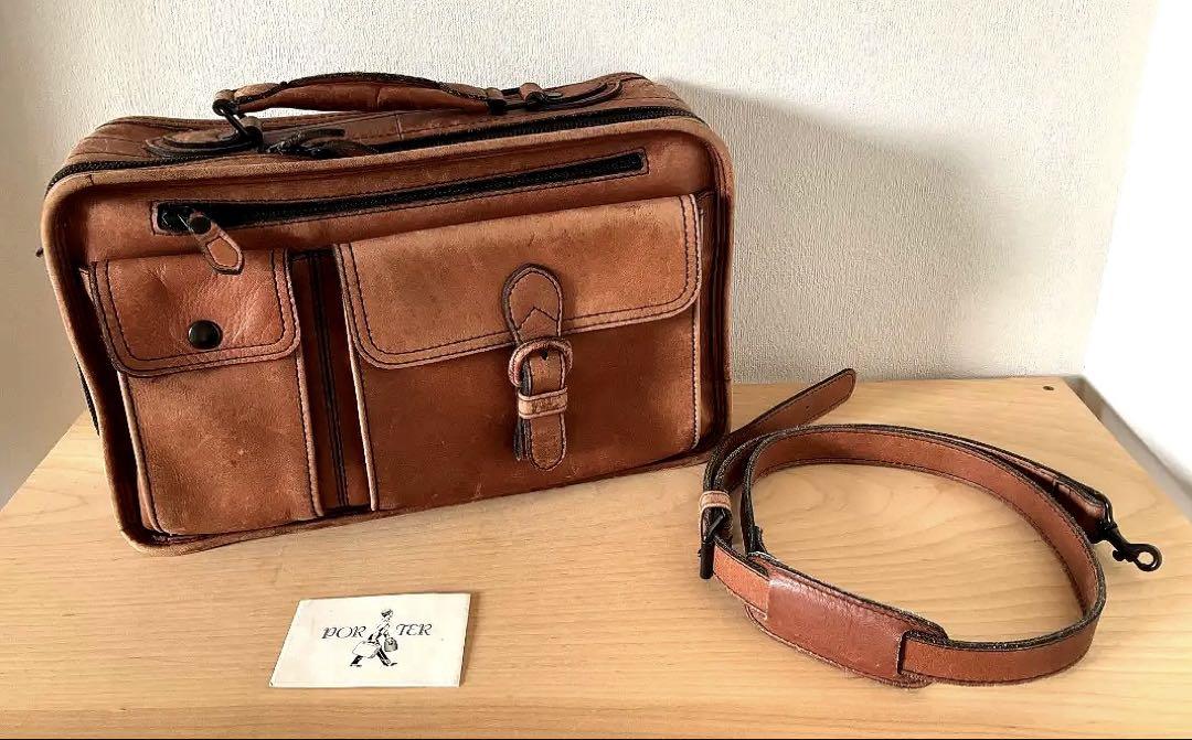 【こうた】PORTER BARON 2WAY BRIEFCASE キャメル