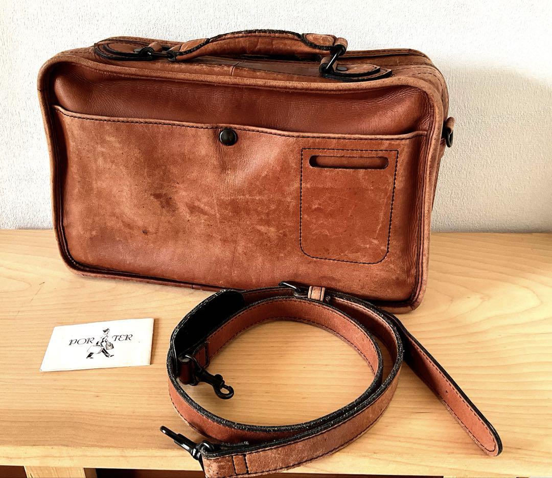 【こうた】PORTER BARON 2WAY BRIEFCASE キャメル