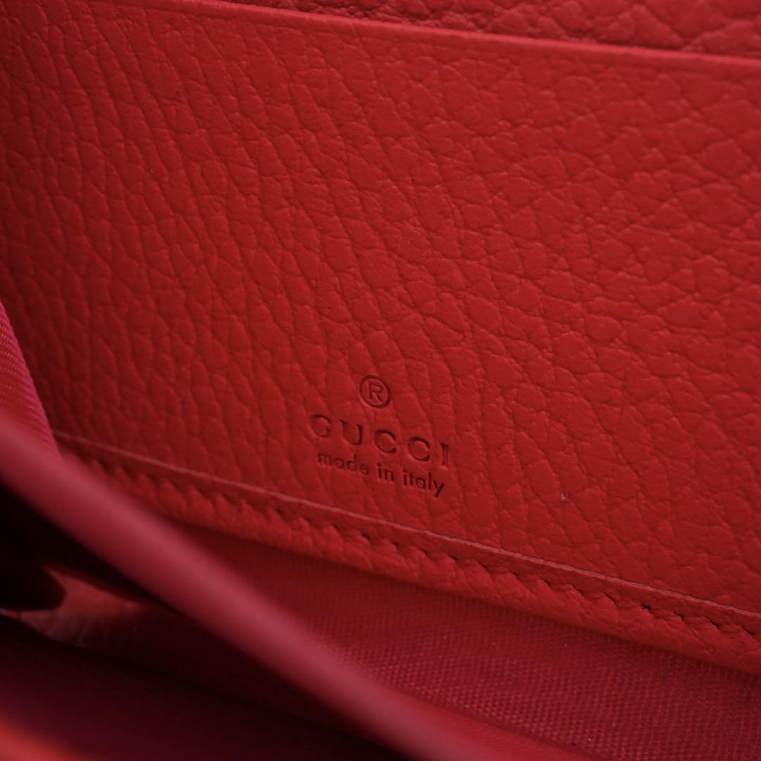 GUCCI 長財布マーモントエンボスラウンドファスナー