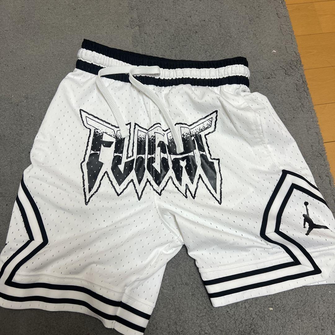 Jordan FIGHTロゴ メッシュパンツ ホワイト