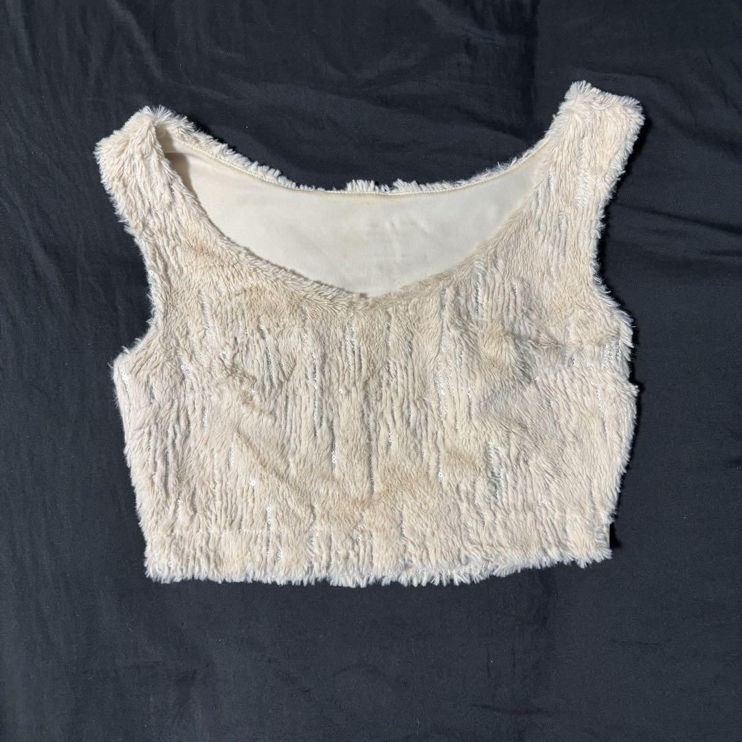Melt the lady texture tank トップス