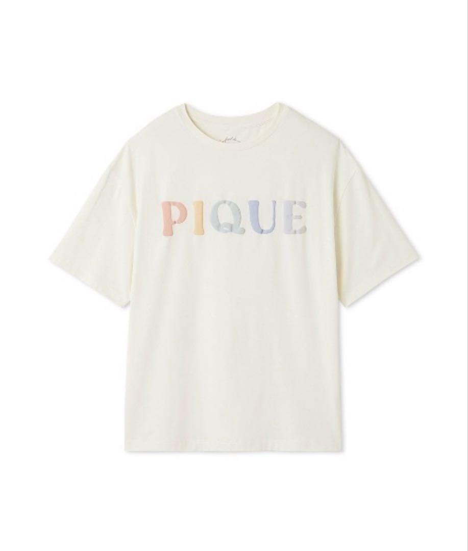 ジェラートピケ ドーナツベアワンポイントTシャツ クリーム