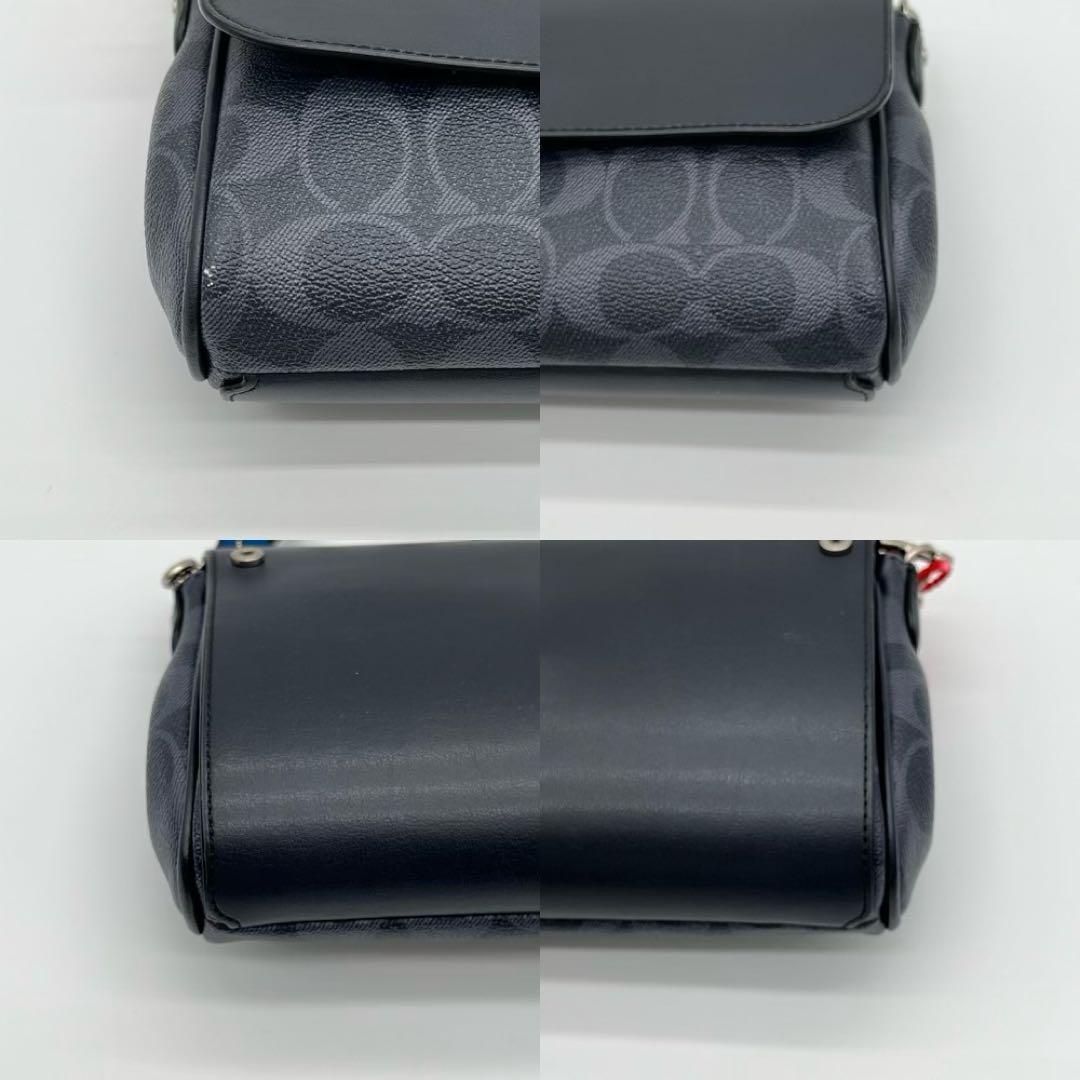 【美品】COACH シグネチャー リバーシブル ポシェット ショルダーバッグ 【美品】COACH シグネチャー リバーシブル ポシェット ショルダーバッグ