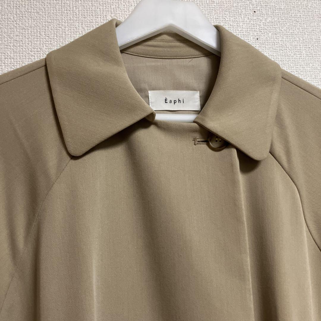 ジャケット・アウター eaphi mulch way collar long trench coat