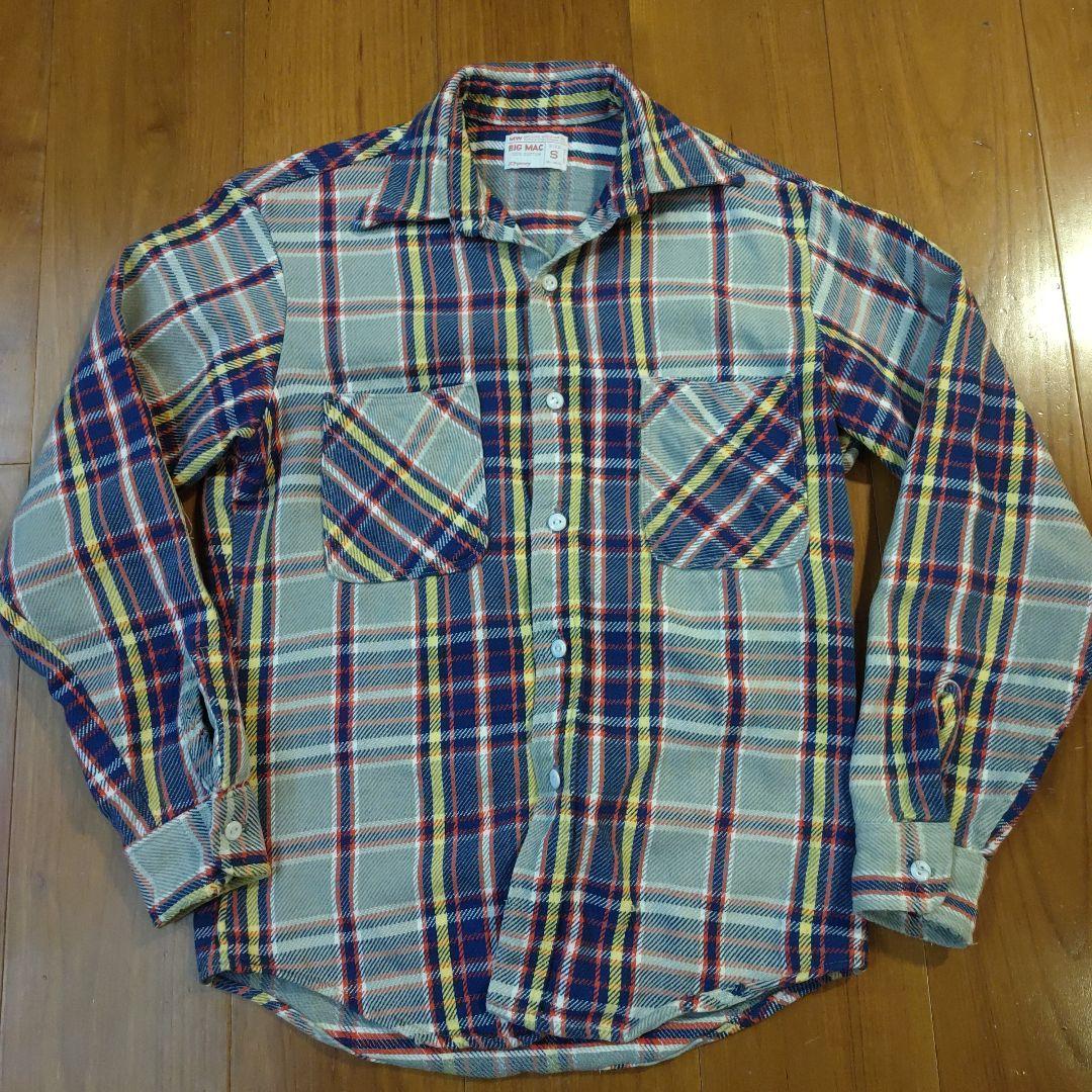 BIG MAC ビッグマック ネルシャツ ヘビーネル ビンテージ 70 sM BIG MAC