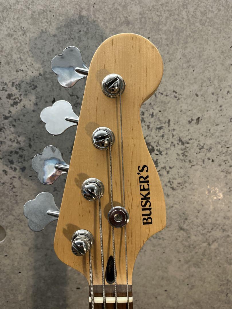 BUSKER'S エレキベース 4弦 レッド