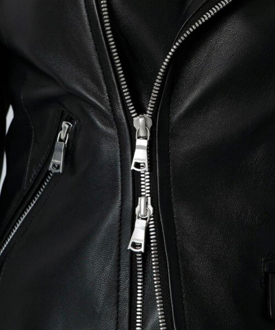 定価88, LOVELESS ブラックレザーダブルライダース Lサイズ