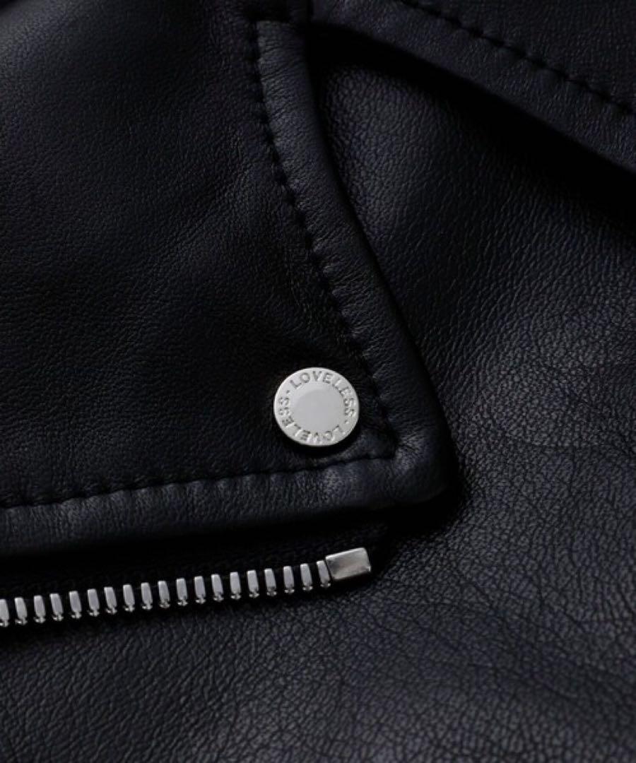 定価88, LOVELESS ブラックレザーダブルライダース Lサイズ
