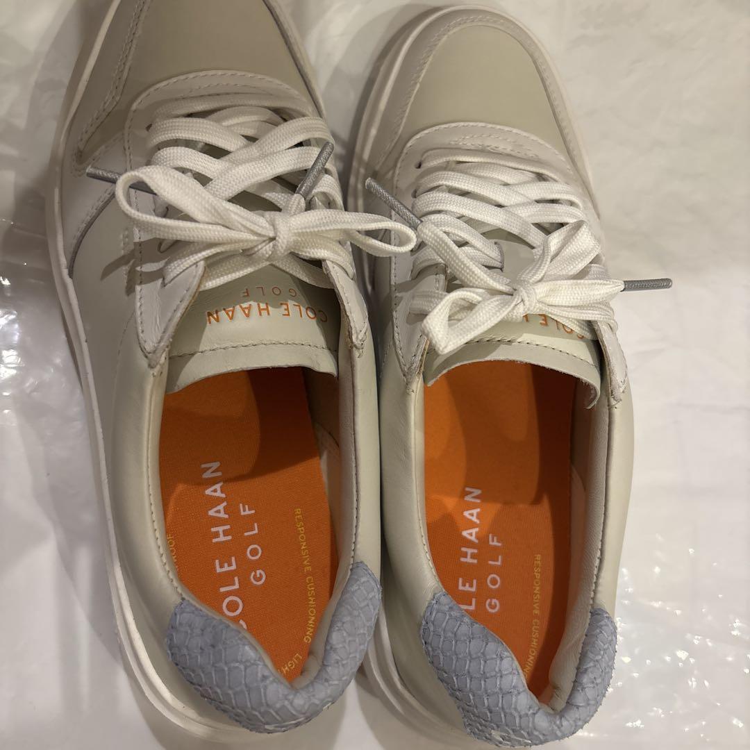 COLE HAAN ゴルフシューズ ホワイト/グレー　24.5