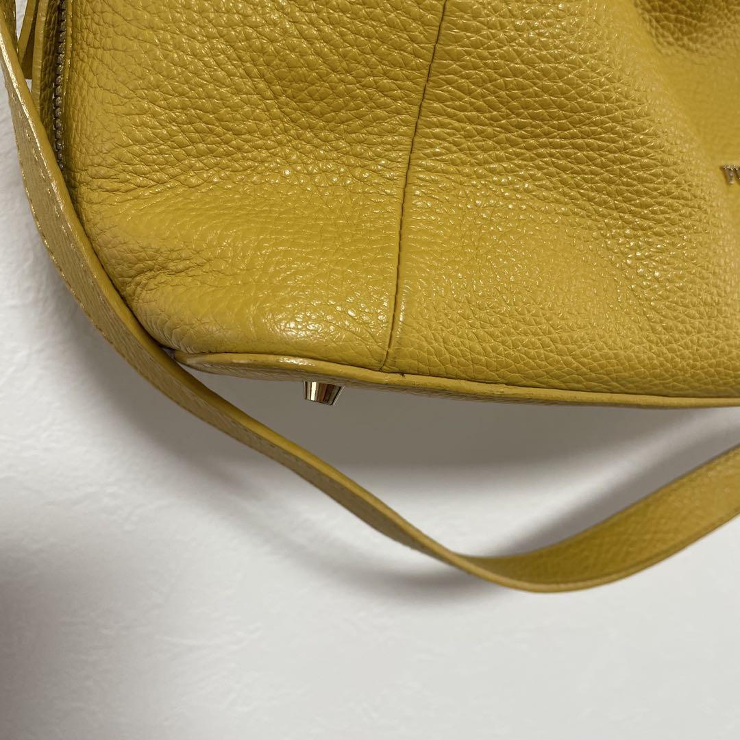 Blau様　FURLA フルラ　レザー 2WAY ショルダー トート　イエロー