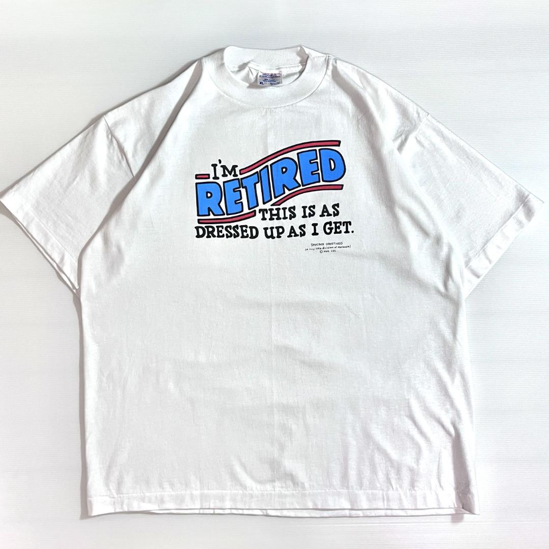 90s USA製 XL ホワイト SHOEBOX メッセージ Tシャツ 美品 - メルカリ