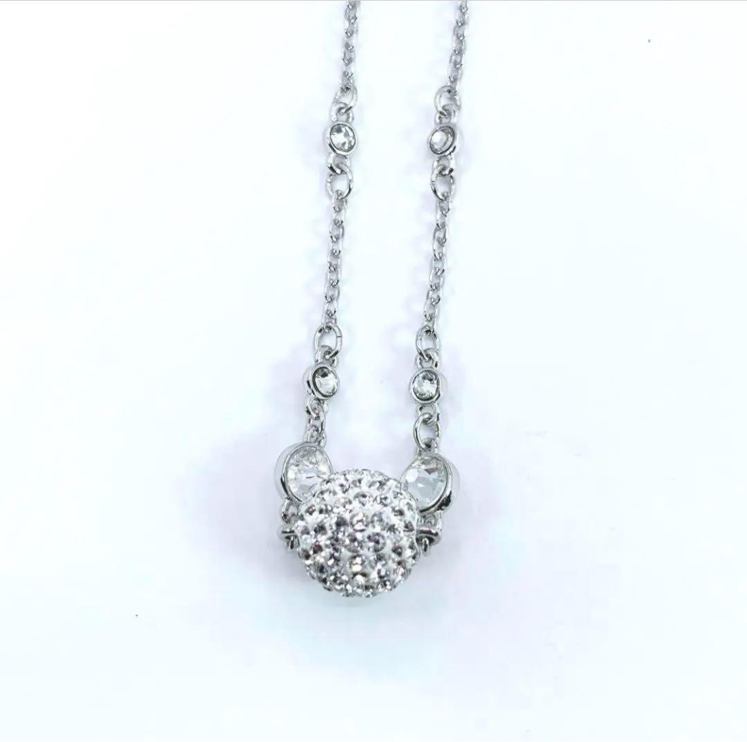 箱付き　SWAROVSKI　スワロフスキー　シルバー　ネックレス　ラインストーン