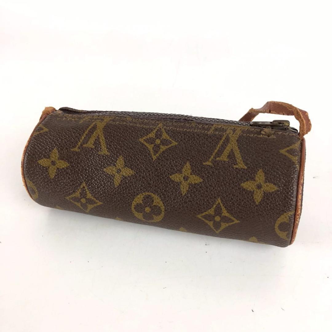 LOUIS VUITTON ルイヴィトン パピヨン ポーチ モノグラム ブラウン