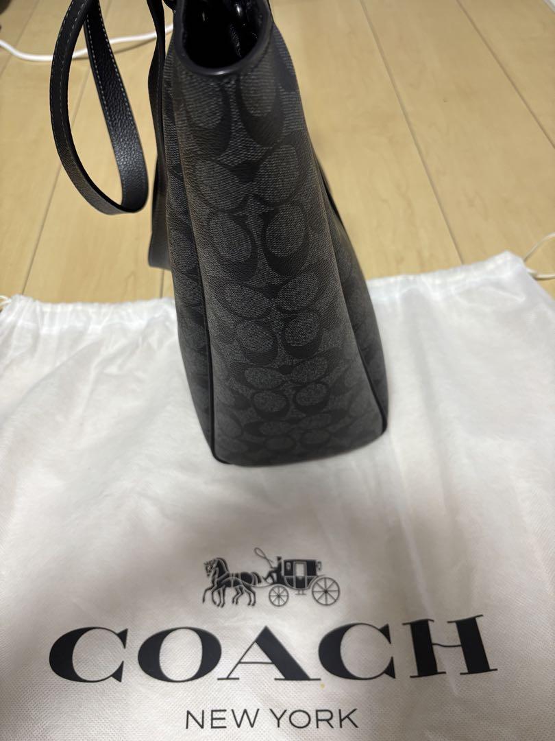 送料込　COACH ブラック トートバッグ　美品