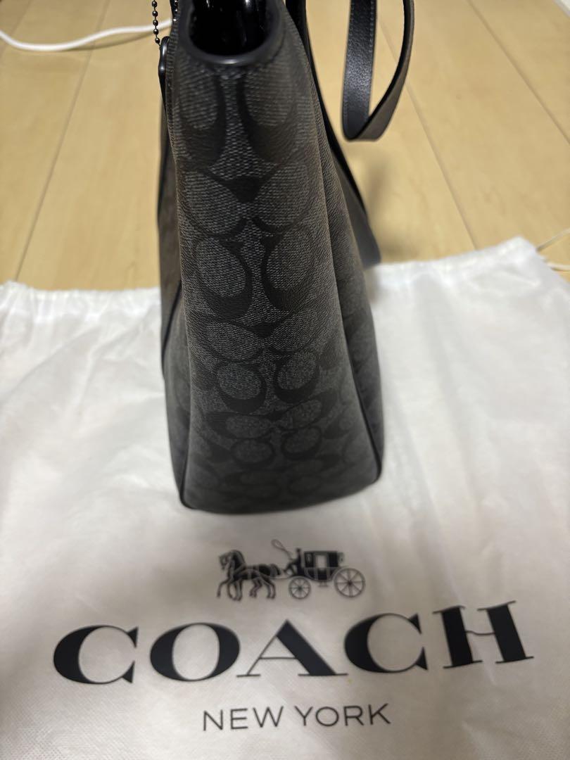 送料込　COACH ブラック トートバッグ　美品
