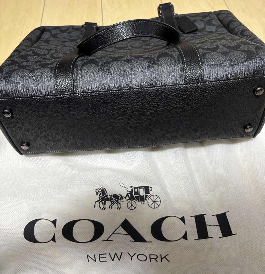 送料込　COACH ブラック トートバッグ　美品