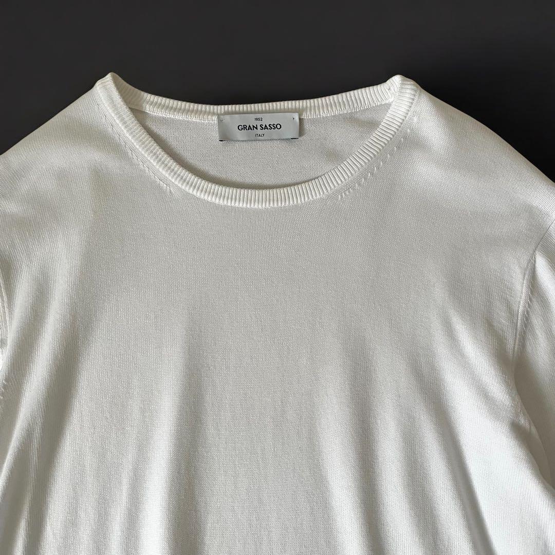 専用 美品 現行 グランサッソ 12ゲージソフトコットンクルー