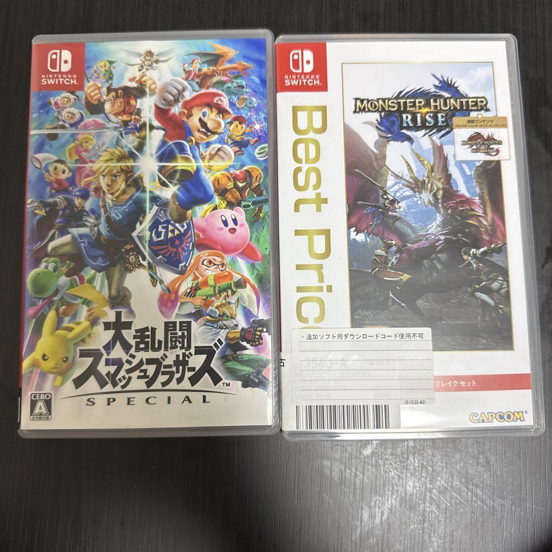 Nintendo Switch スマブラ＆モンハンライズ Switch スマブラ モンスターハンターライズ - メルカリ