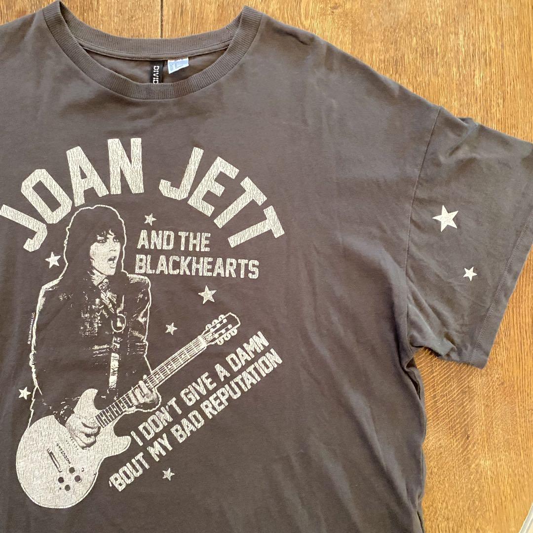 H&M ジョーンジェット tシャツ M バンドt ロックt musictシャツ