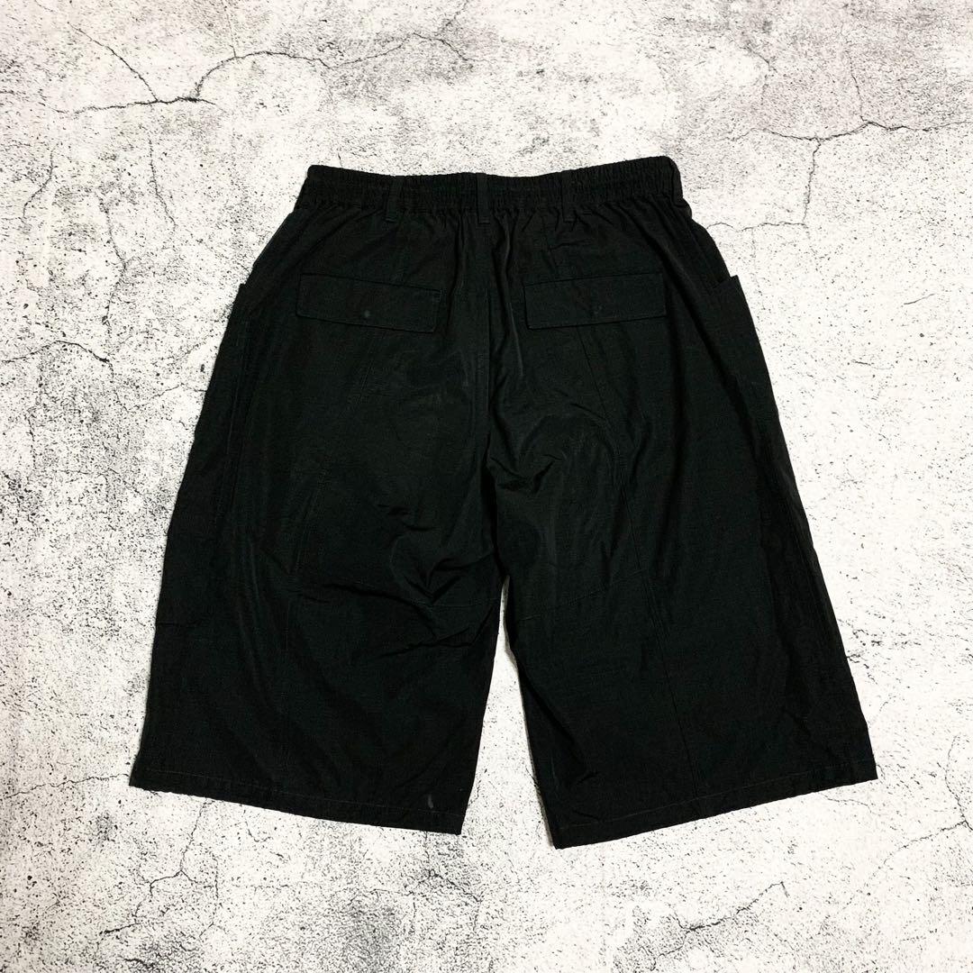 Y-3 ナイロンハーフパンツ　ドローコード　サルエル　クロップド　ショーツ