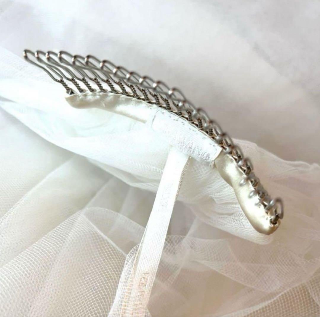 VeraWang 3段ベール VW7 (専用カバー、商品タグ付き)