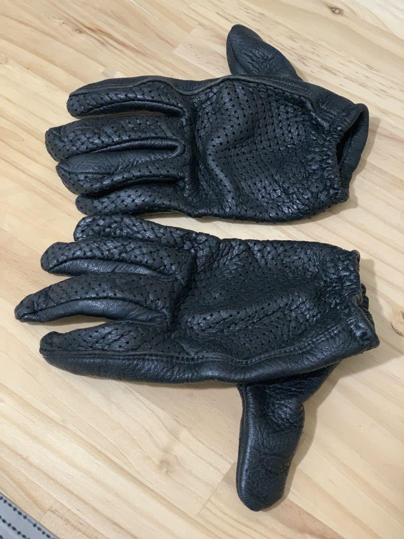クリスマス2日間　LAMP GLOVES ランプグローブス パンチング 黒 S