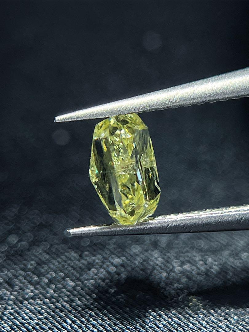 新品　12セール　GIA 鑑定書付き　1カラット　イエロー天然ダイヤモンド　裸石