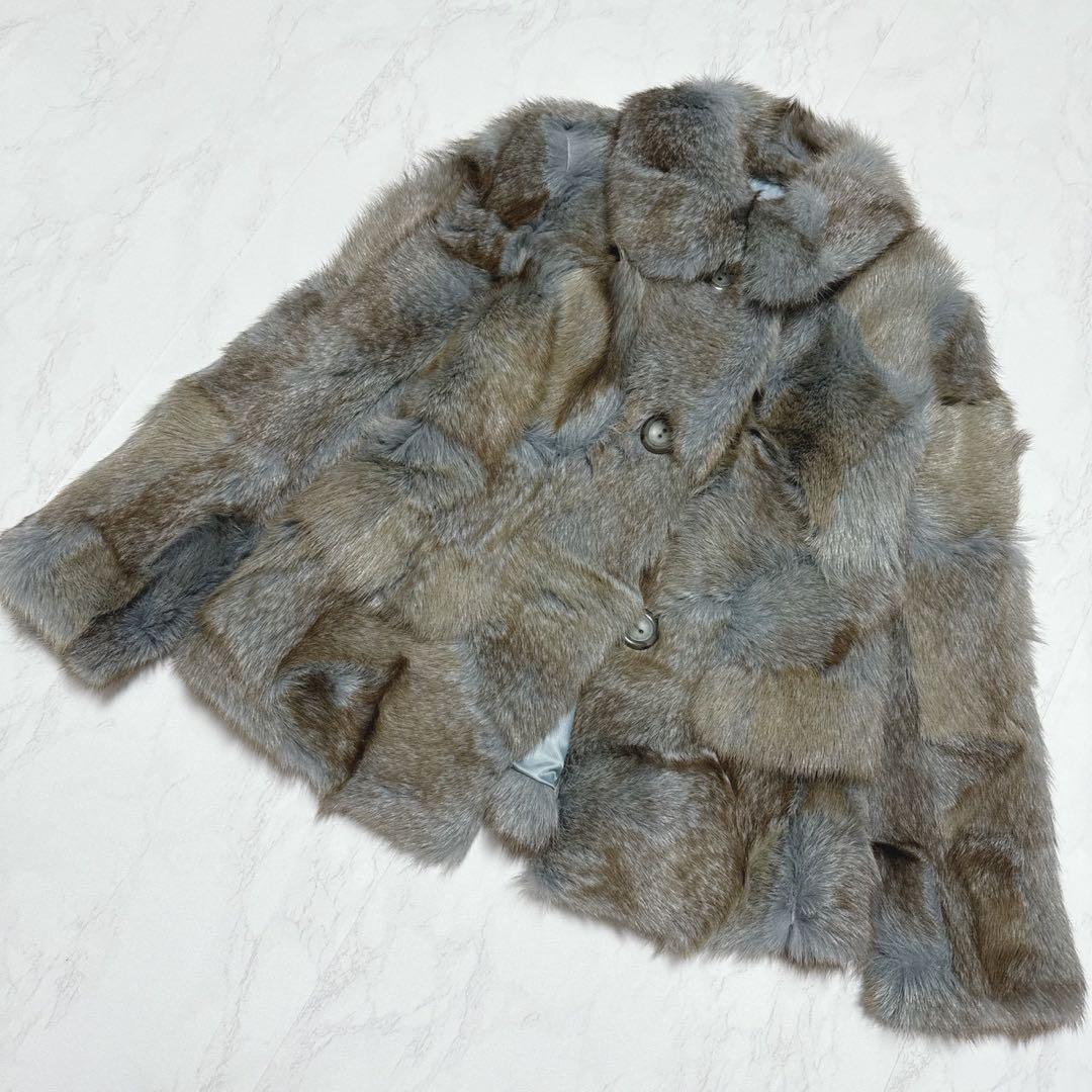 ユキトリイインターナショナル マーモット ファーコート ジャケット 38 ユキトリイインターナショナル マーモット ファーコート ジャケット 38