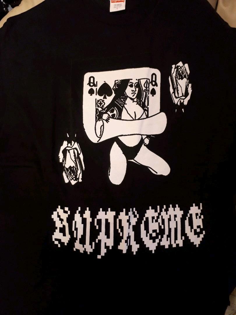 supreme queen tee black