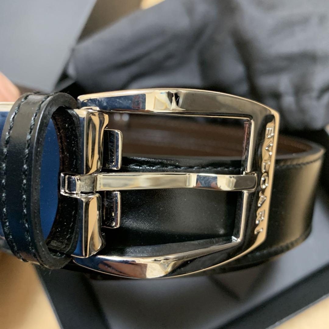BVLGARI ブラック ベルト 110