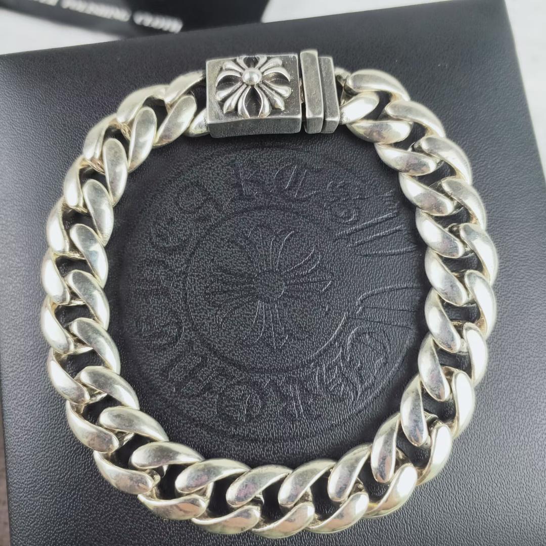 希少 CHROME HEARTS CHプラス チョーカー ブレスレットシルバー