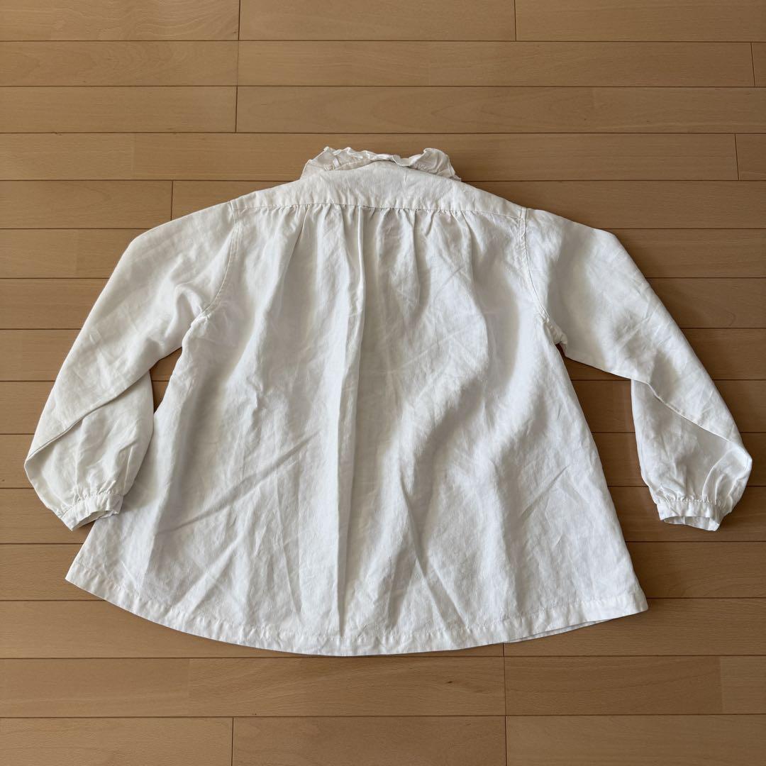 NIGEL CABOURN WOMAN ギャザーカラーブラウス サイズ6 日本製