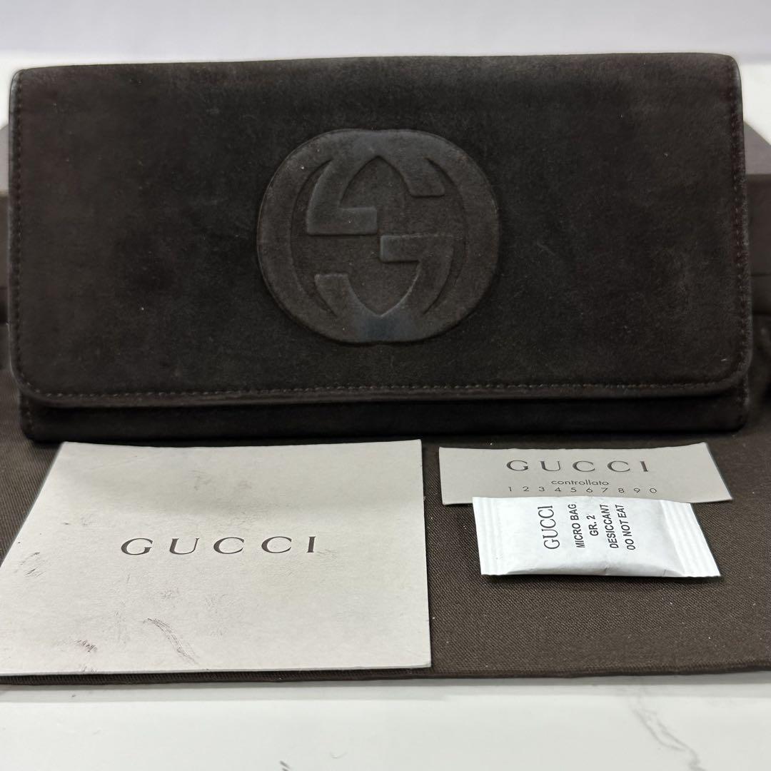 新品同様‼️ グッチ GUCCI 財布 二つ折り 長財布 インター