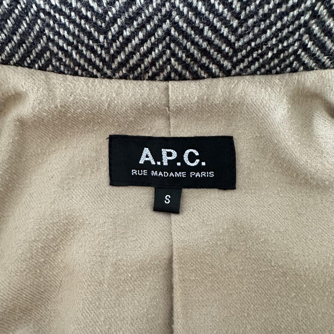 最終値下げ A.P.C コート アーペーセー ヘリンボーン Pコート ジャケット