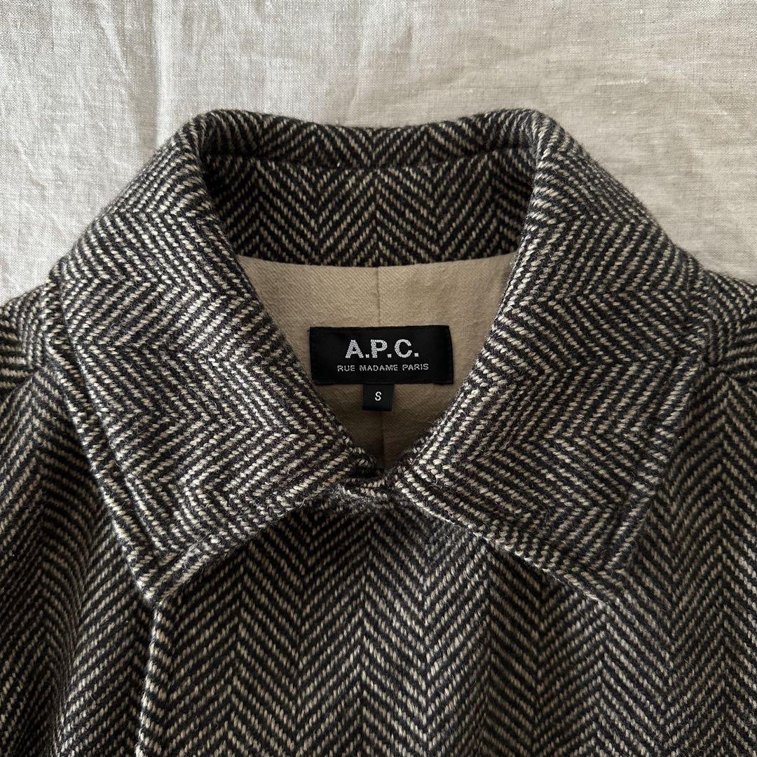 最終値下げ A.P.C コート アーペーセー ヘリンボーン Pコート ジャケット