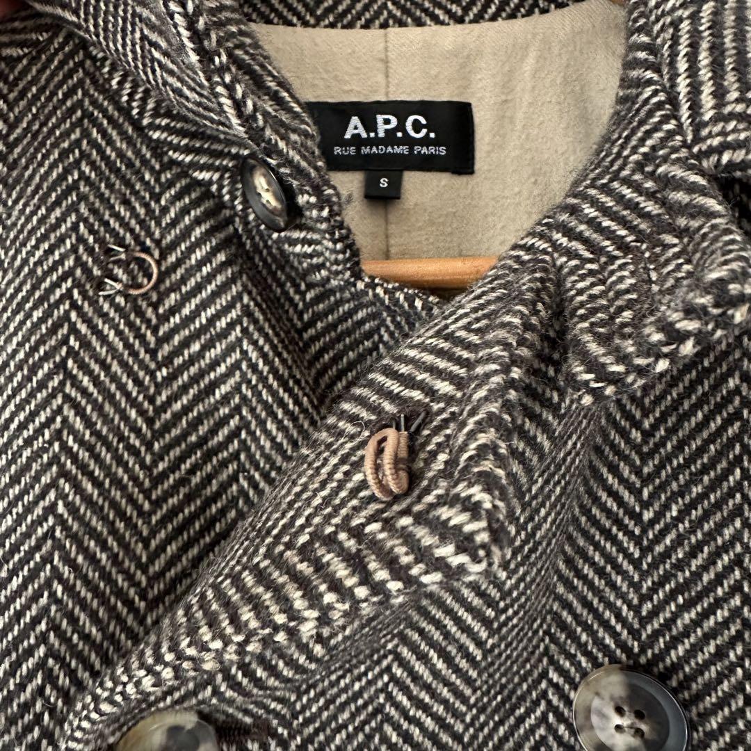 最終値下げ A.P.C コート アーペーセー ヘリンボーン Pコート ジャケット