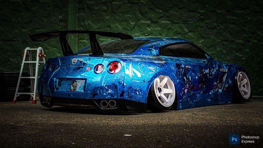 タミヤ 1/10 GTR R35 塗装済み ボディ