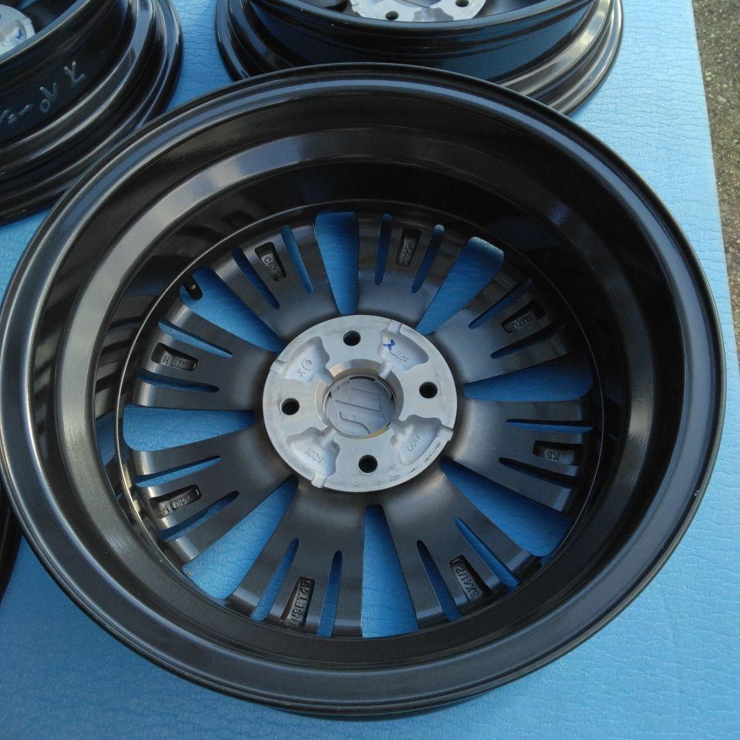 ②スズキスペーシアカスタムMK53S 純正15インチ アルミホイール 2個 美品