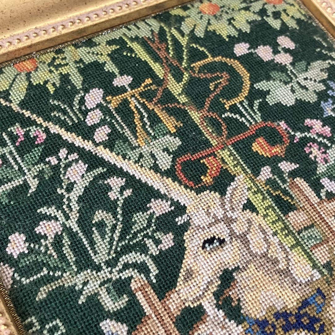 合馬公式アカウント1 ！Michiko Kuge プチポアン 額 刺繍