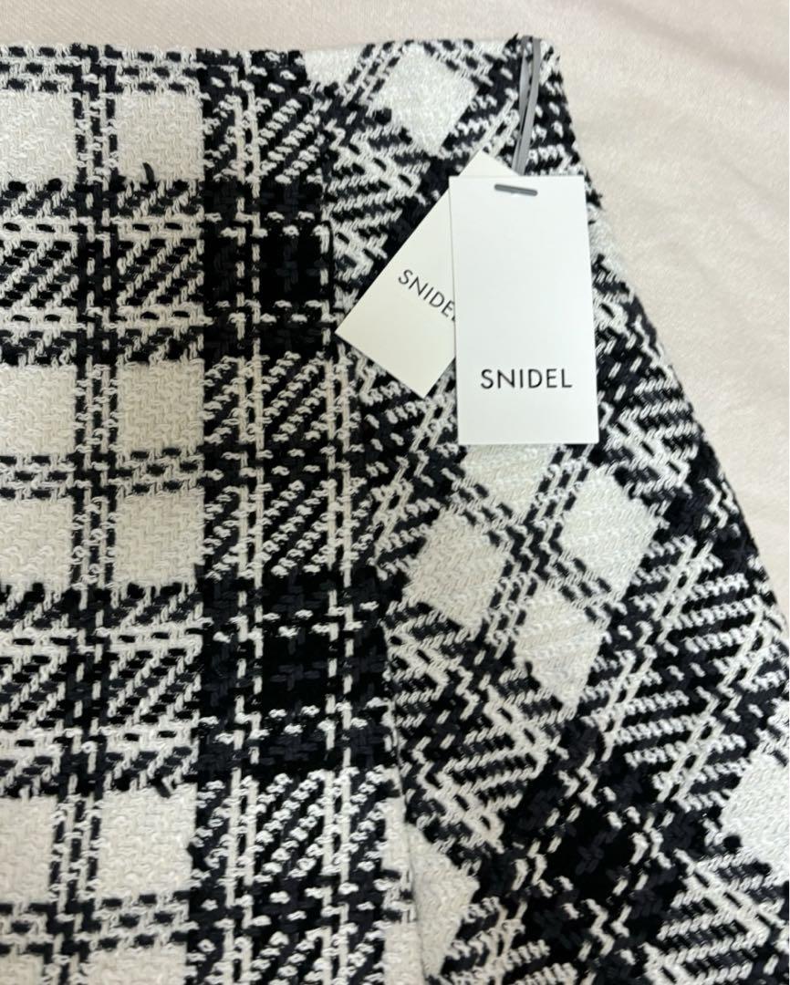 SNIDEL ロービングチェックスカショーパン