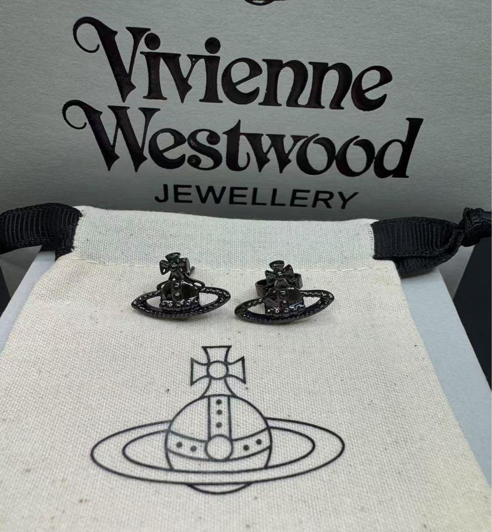 Vivienne Westwood ヴィヴィアンウエストウッド ピアス ブラック